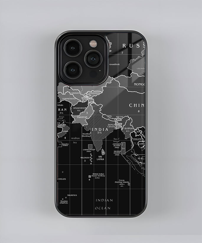 India Map Premium Glass Case