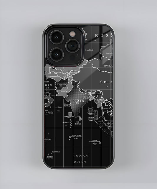 India Map Premium Glass Case