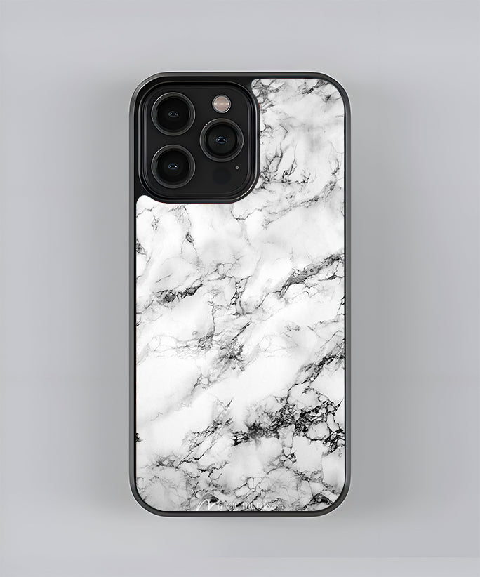 White Marble Premium Glass Case