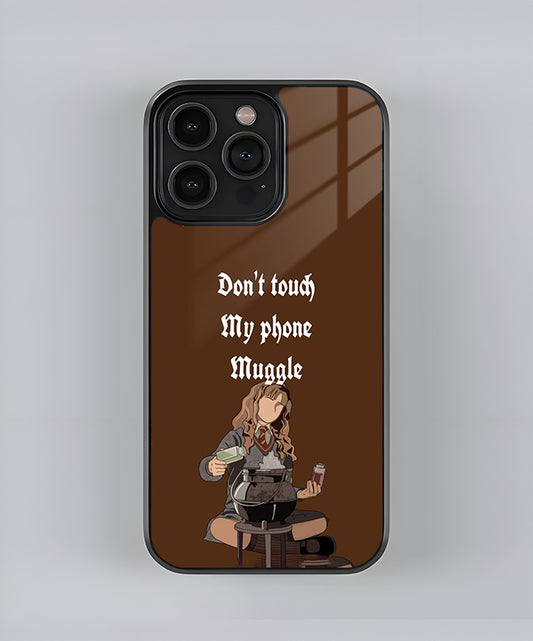 Hermione Don’t Touch My Phone, Muggle Premium Glass Case