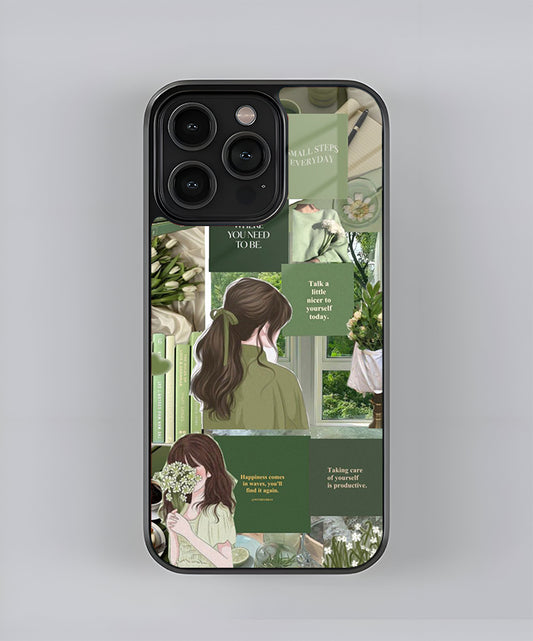 Girl Quote Premium Glass Case