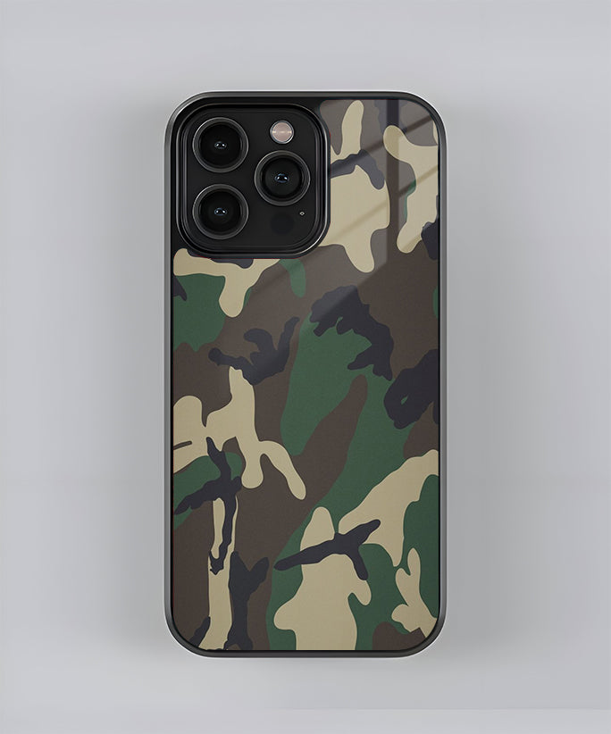 Green Camo Premium Glass Case