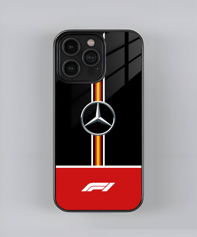 F1 Mercedes Premium Glass Case