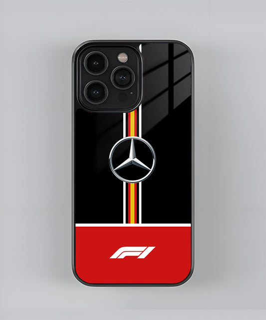 F1 Mercedes Premium Glass Case