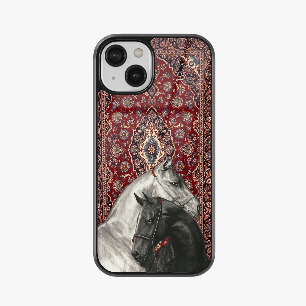 Royal Horses Wtih Persian Rug Premium Metal Case