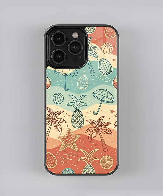 Beach Vibe Premium Glass Case