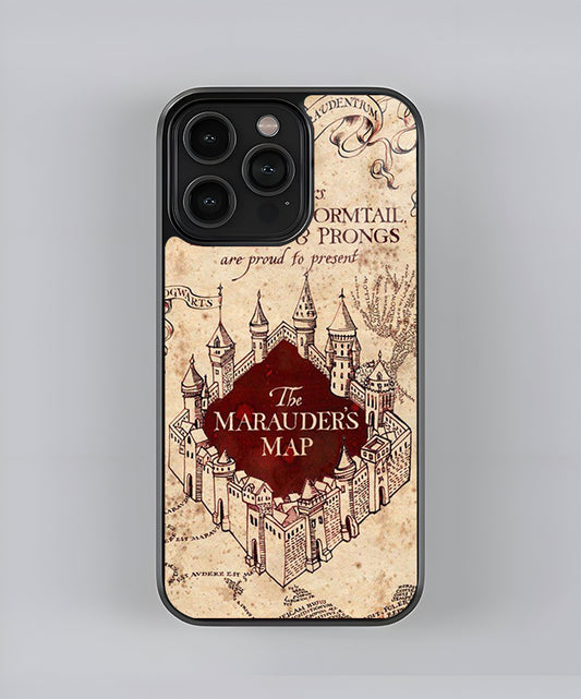 The Marauder's Map Premium Glass Case