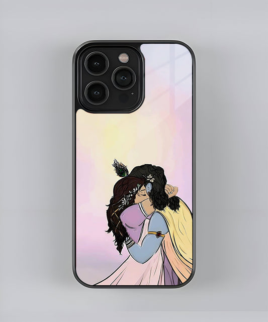 Radha Krishna Premium Glass Case