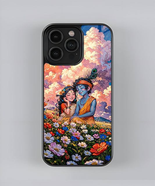 Radha Krishna Premium Glass Case